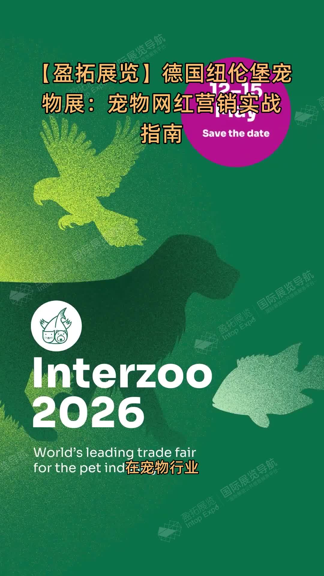 【盈拓展览】德国纽伦堡宠物展：宠物网红营销实战指南