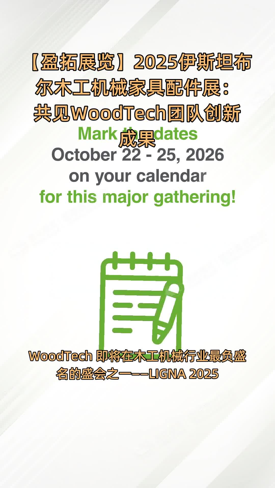 【盈拓展览】2025伊斯坦布尔木工机械家具配件展：共见WoodTech团队创新成果